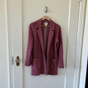 Purple/ Mauve long blazer. From nordstrom. Brand: Caslon. Xs. Perfect condition